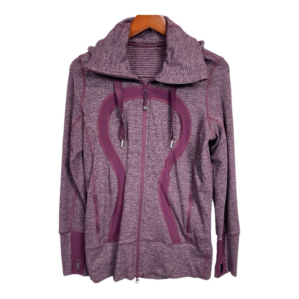Lululemon Stride Jacket Black Swan Plum Barbiecore Purple, Size 8